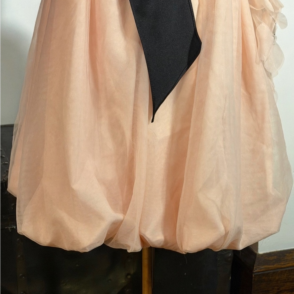 Romantic, Playful Strapless ‘Vera Wang White’ Pink Dress - Picture 5 of 10